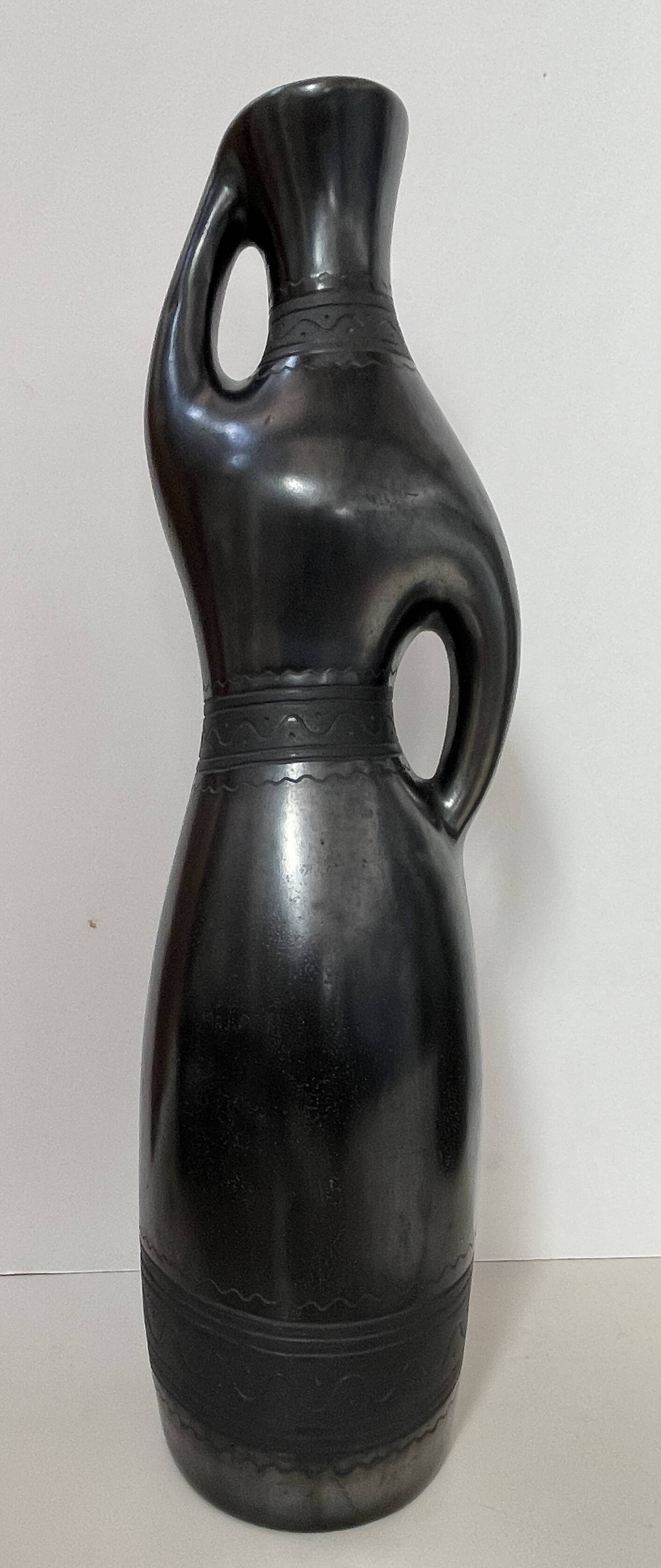ceramic vase, anthropomorphic, 1950s-60s