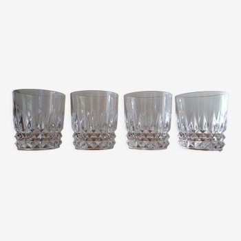 4 verres whisky cristal d'Arques modèle Villandry