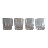 4 verres whisky cristal d'Arques modèle Villandry