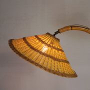 Lampe sur pied en bambou, années 1950