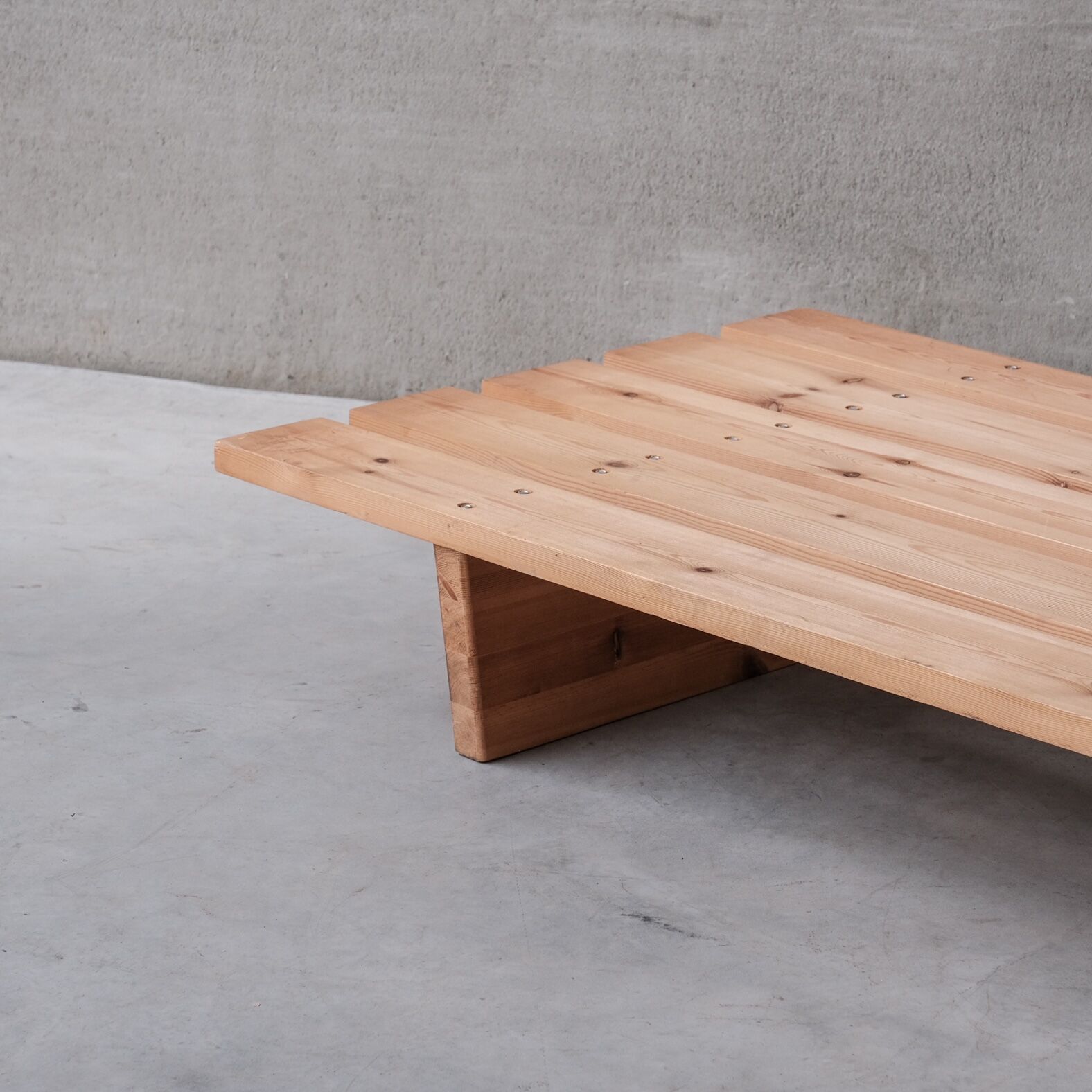 Danish Mid-Century Slatted Pine Day Bed (2 available)