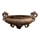 Dragon basin - large planter - in bronze, Meiji period