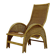 Mid Century Rattan Lounge Chair 1970s