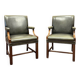 Set of Classic English Chesterfield Desk Chairs