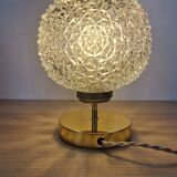 Vintage diamond-cut glass touch lamp