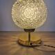 Touch lamp, vintage cut glass, diamond pattern