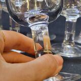 6 Vintage Glasses with Original Pure Design