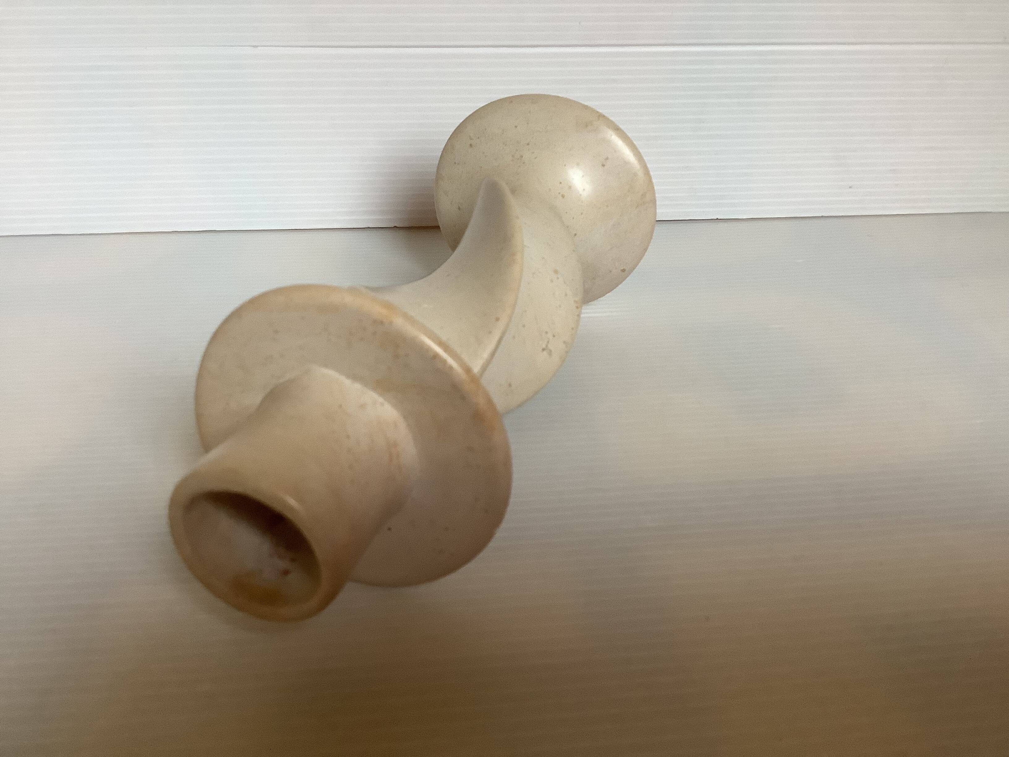 Soapstone candle holder