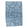 Sky Blue Wool Rug, Modern Handmade Designer Vintage Carpet, 213x281 Cm