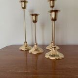 Gilded brass candlesticks