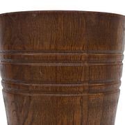 Vintage umbrella stand - holder oak basket storage design 60's minimalist