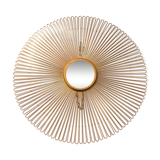 Miroir soleil doré 80cm