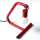 Lampe tubulaire rouge, années 80