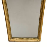 Mirror frame gilded gendarme hat bead row H 37.5 cm