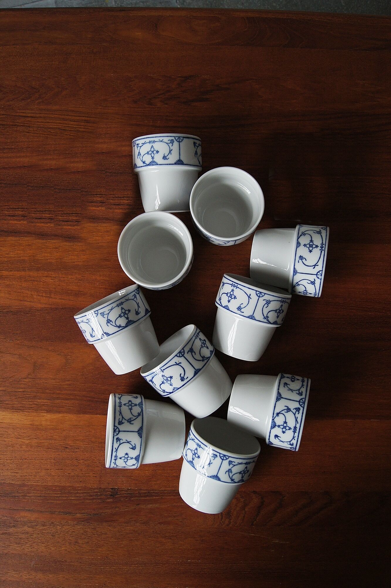 Blue mugs from Saks Jäger Eisenberg, 1970s