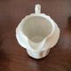 Limoges porcelain coffee maker in Haviland, white milk pot and sugar bowl decorated with leaves