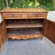 Louis XV buffet in light solid walnut from the 19th century.