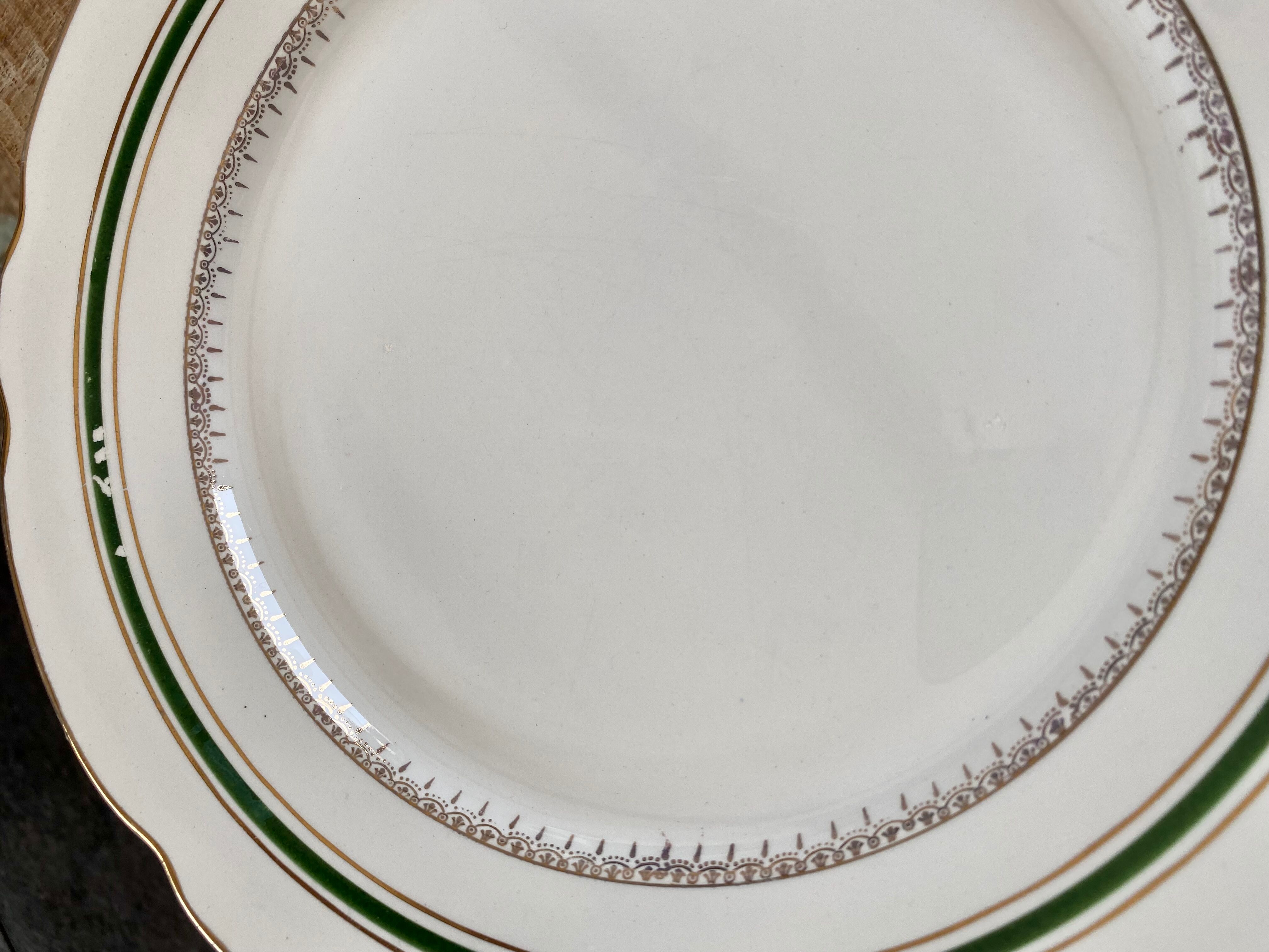 Plate service and dish Sarreguemines old