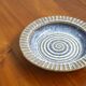 Plat en céramique bleue Maria Philippi et Einar Johansen, Søholm, Danemark années 1960.