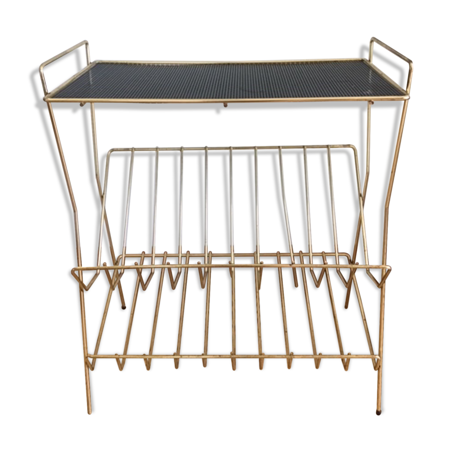 Side table door gold and black vinyls