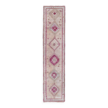 Tapis de couloir turc vintage 82x350 cm