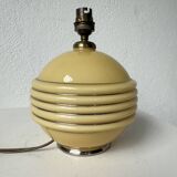 Czechoslovakian Art Deco opaline table lamp