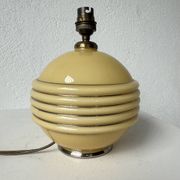 Lampe de table opaline Art Déco tchécoslovaquie