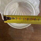 Art Deco frosted glass shell globe