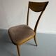 Set of 18 Scandinavian design chairs from the 1960s, organic curved wood.