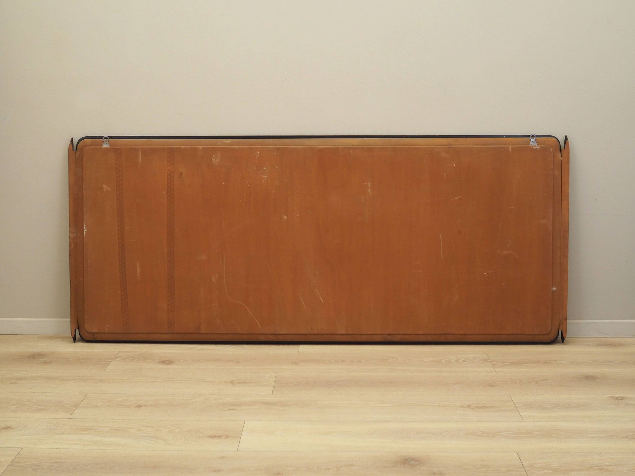 Mirror in mahogany frame, Italian design, 1970s, production: Italy