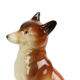 Couple figurines crackle porcelain fox marked germany vintage 14cm