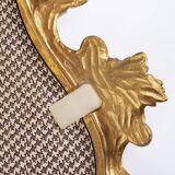 Baroque mirror in golden resin