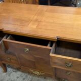 Transitional style inlaid chest of drawers