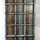 Bookcase - shelf 15 Burmese teak lockers with blue inner patina blue blue interior