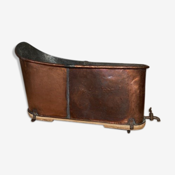 19th-century copper bathtub