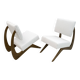 Pair of Adrian Pearsall Midcentury Walnut Lounge Chairs for Craft Associate