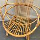 Fauteuil en rotin vintage