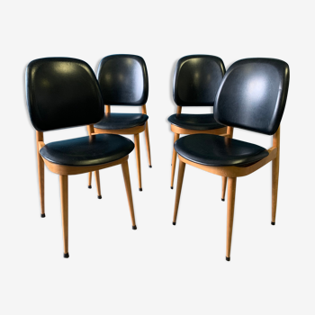 Série de 4 chaises Pégase Baumann