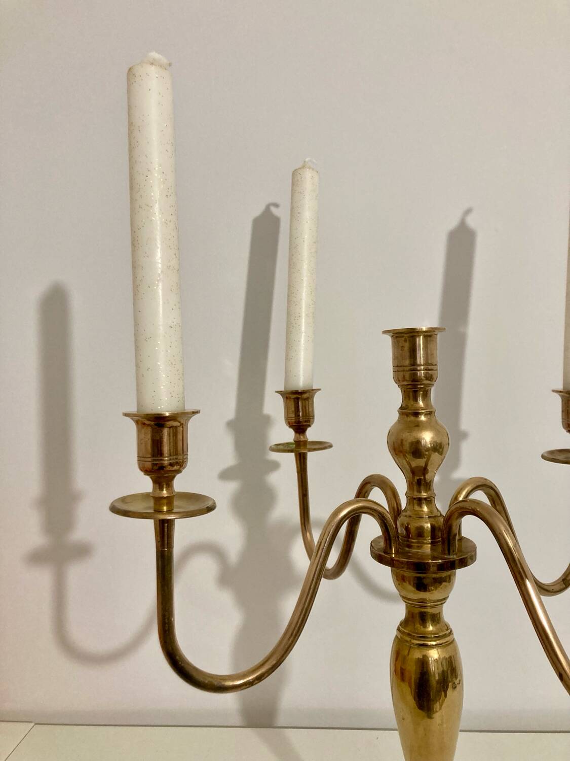 Large brass candlestick