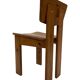 Vintage Brutalist Pine Chair 1970s Minimalist Wood Design