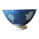 Old opaque blue sarreguemines bowl