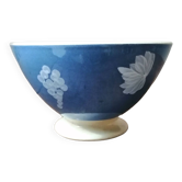 Old opaque blue sarreguemines bowl
