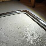 Set of 6 brown leather armchairs