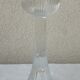 Pair of glass candlesticks