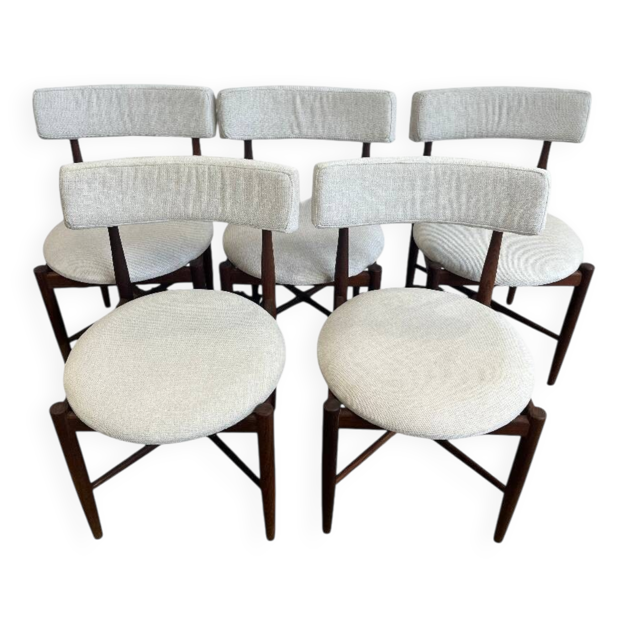 Scandinavian teak chairs by Gplan from the 1960s.