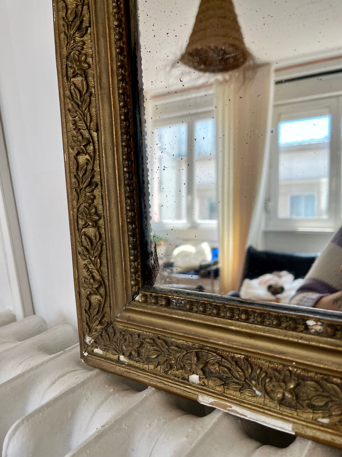 Old gilded mirror 52x40cm