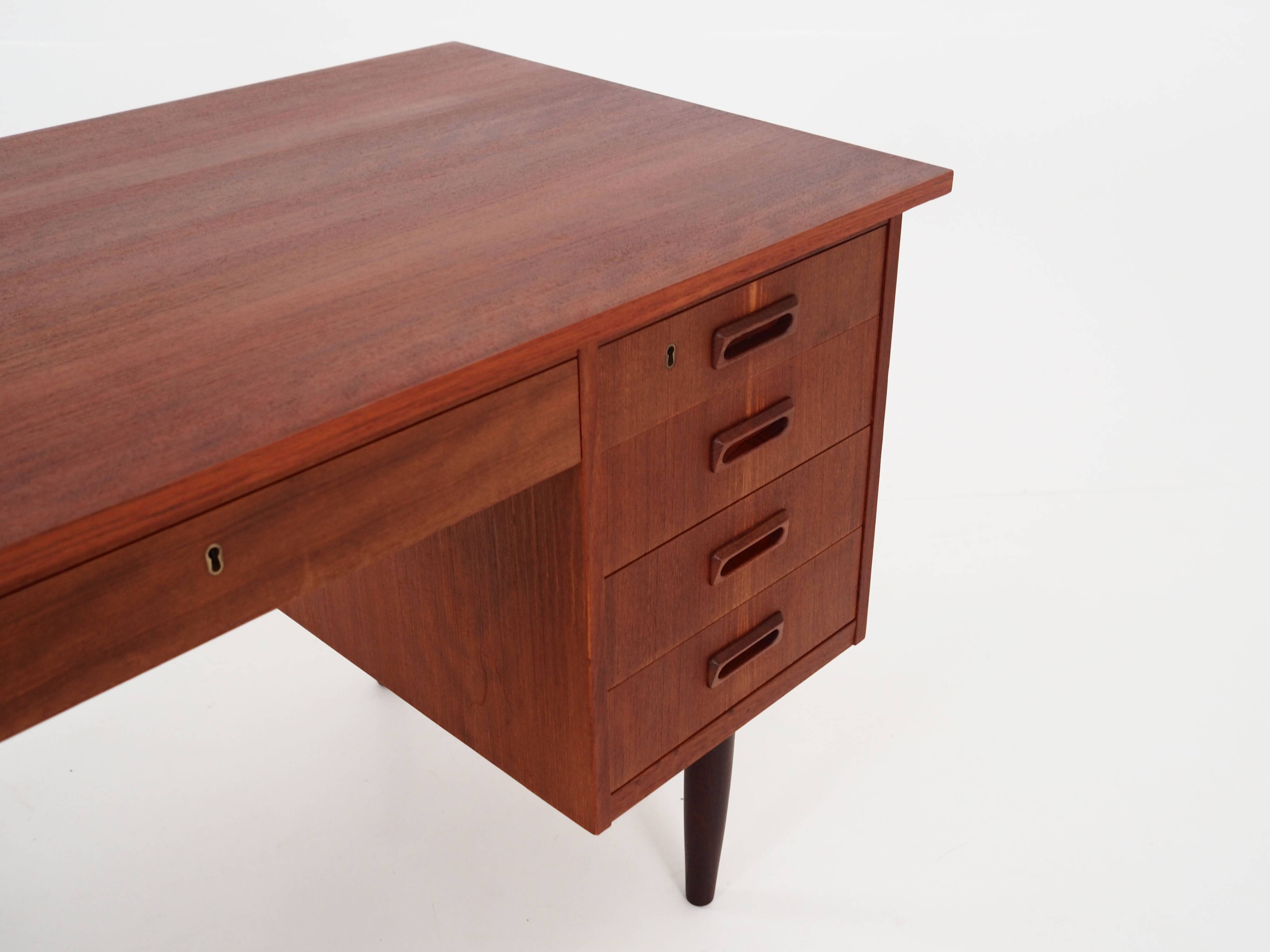 Teak desk, Danish design, 1970s, production: Denmark