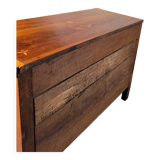 Commode époque Louis XVI en noyer massif