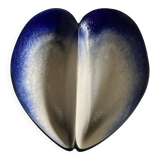 Ceramic shell-shaped bowl by Pol Chambost, signed, 1960.