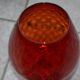 Vase rouge sur pied vintage italy
